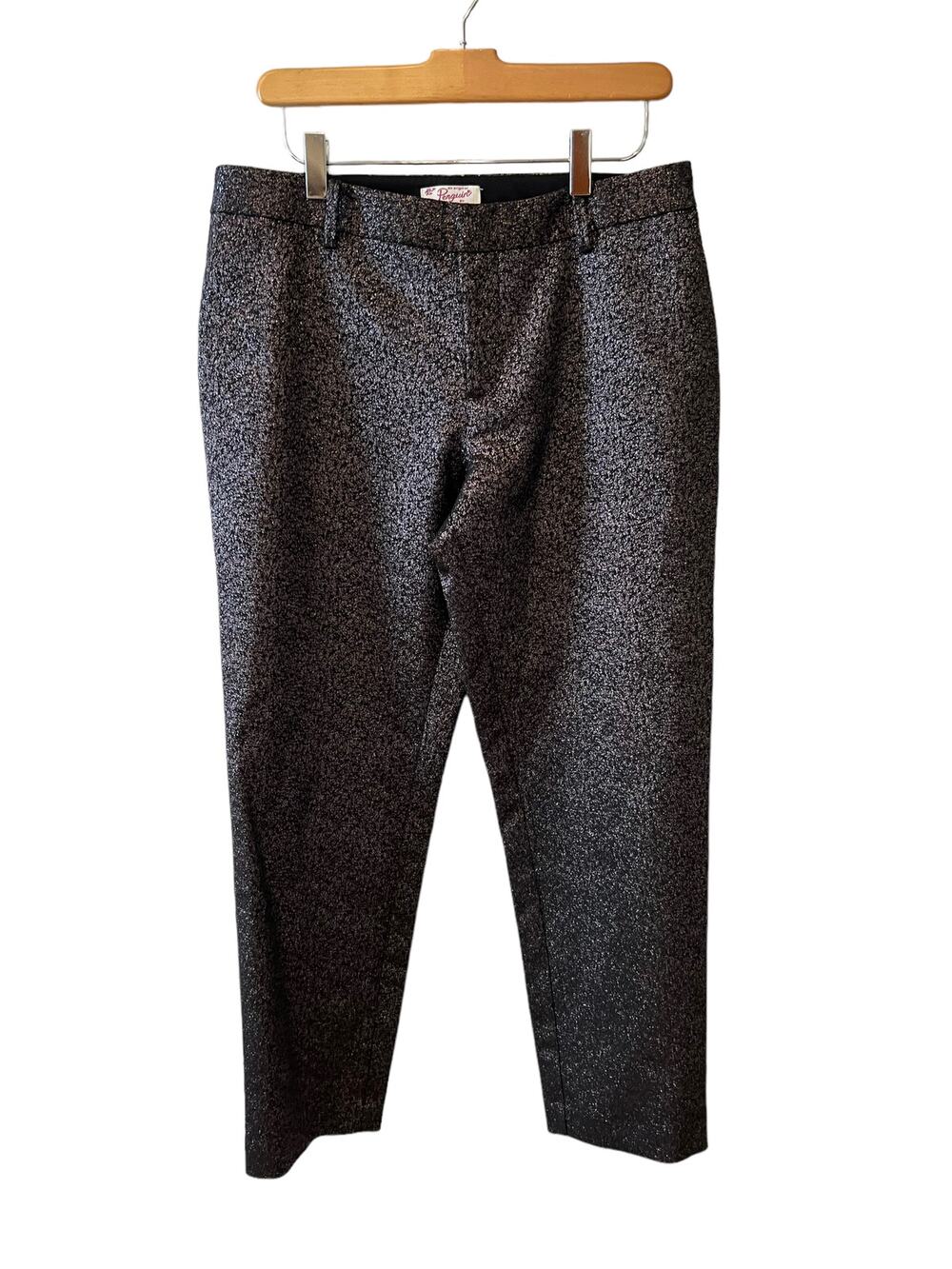 Original Penguin Metallic Jacquard Dressy Pants Black Purple 8